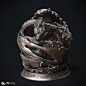White dragon Ao bing -《NeZha》, Zhelong Xu : This is my work with manasworkshop. A White dragon statue made for the moive "NeZha" released in China this year. This is one of the highest-grossing movies in Chinese history. It has broken through $6