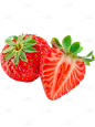 夏季果蔬通用多主体截面草莓元素素材