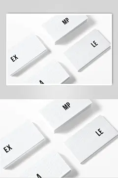 字母简约名片样机
