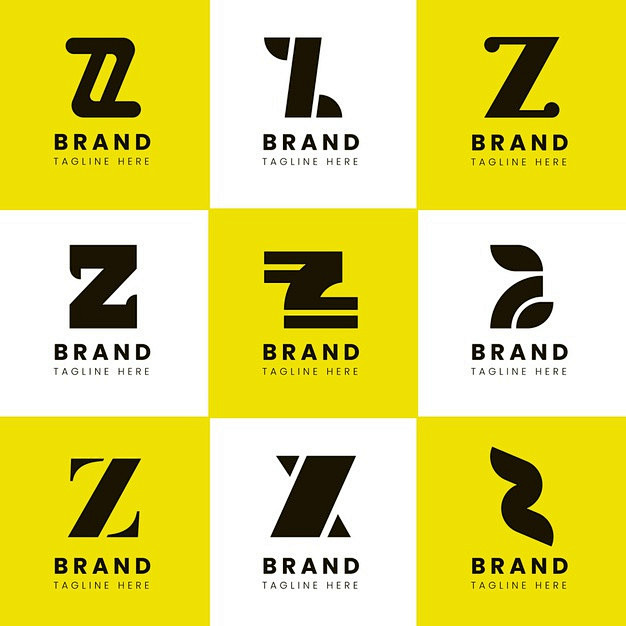z 字母logo标志矢量图素材