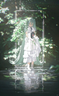 初音未来森林绿色这种绘画风格必须喜欢！ - 小红书