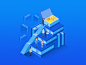 isometric  2.5D illustration