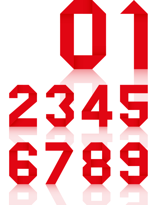 折纸 数字 png