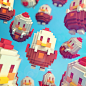 3D Dots Chicken character in Blender3d, 3D DALBUM : Self Chicken Character make from Magicavoxel 

www.dalmons.com