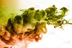 水中的彩色染料。摘要背景。墙纸。概念艺术