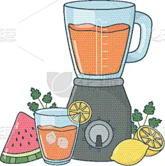 沙冰,健康食物,美味,卡通,蔬菜,清新,杯,环境,食品,维生素