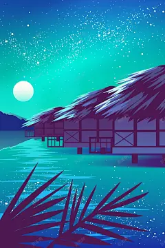 唯美夜空夜晚夜景背景模板 背景素材 高清背景 背景 设计图片 免费下载 页面网页 平面电商 创意素材