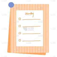 扁平风便利贴家居生活贴纸10