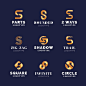 字母S，logo标志矢量图设计素材