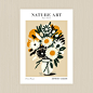 Free Printable Poster Retro Flower Bouquet