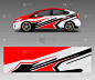 car decal graphic abstract racing designs for