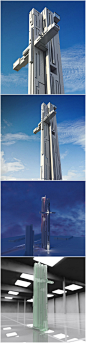 建筑师Maurice Shapero在英国利物浦的海边设计了一座十字架造型的摩天大楼，高近200米，共67层，建成后将成为该市最高的建筑。该楼最大的特点是在接近顶部的两侧有两个伸出的悬臂，形成一个长长的餐厅，届时人们可以在餐厅里欣赏整座城市的风景。

这座十字摩天将被命名为“爱德华国王塔”，用来纪念原址的一个酒吧。
