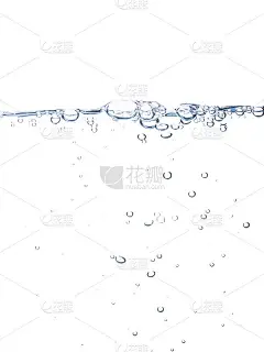 带气泡水线