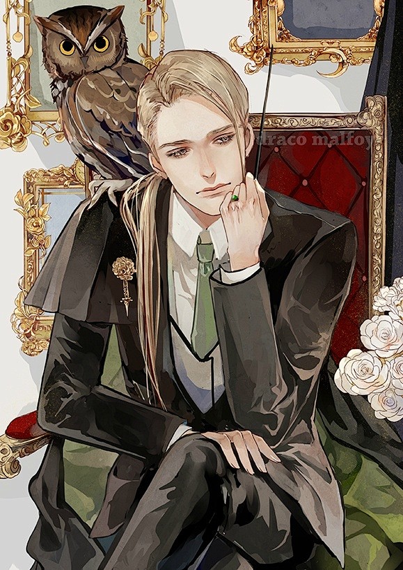 03harrypotter哈利波特德拉科马尔福插画