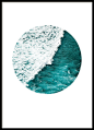 Seascape circle, poster in the group Posters & Prints / Sizes / 50x70cm | 19,7x27,6