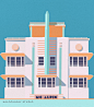 Awesome Digital Colorful Architecture Prints by KaloolaJay Studio