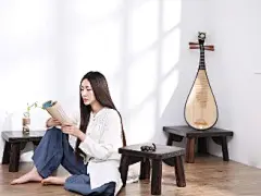 古色古香白衣美女