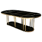 Bronze and Smoke Mirror Dining Table in the style of Gabriella Crespi, Italy: 