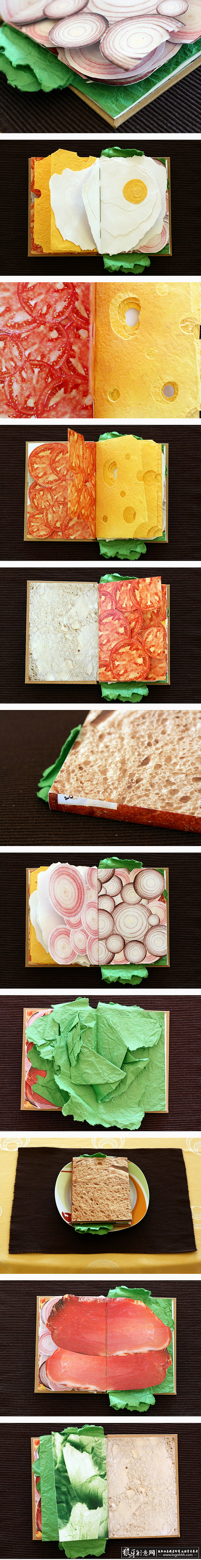 创意食品画册设计 三明治画册 西式餐饮画...