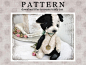 PATTERN Download to create Teddy Sweet Puppy Black Ear 8 inch : It is PATTERN Attention! This price is not for a toy, is not for sewing kit of materials for a toy, its price only for contour, drawing PATTERN file JPG+ Material list+ some general tips on h