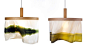 挪威设计师Nicolette Brunklaus用橡木和丝绸制作的吊灯，飘逸的丝绸灯罩上印染着倒影在松恩湖（Sognsvann）的婆娑树影