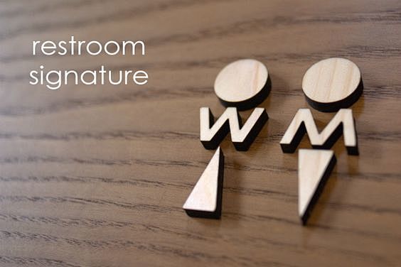 Wooden Men Women sig...