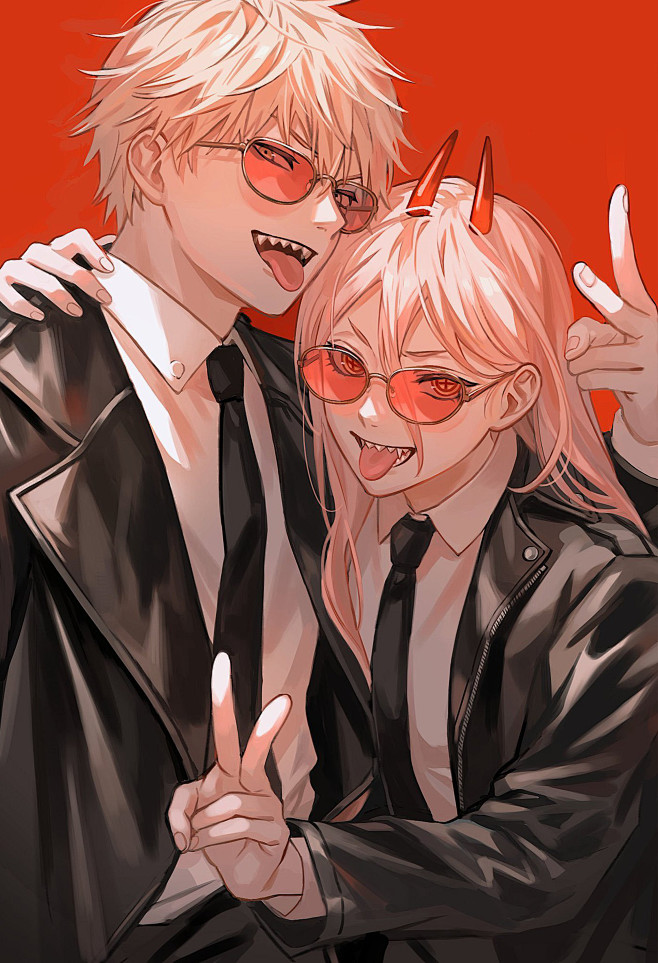#电锯人#
- 电次和帕瓦. (Twi:...