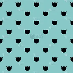 猫,瓷砖,式样,绿色背景,唇形科,可爱的,宠物,纺织品,图像,装饰