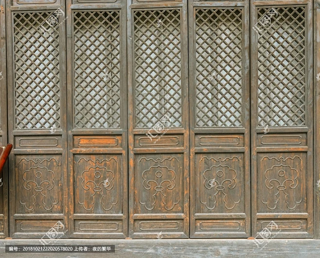 古代雕花木门高清图-汇图网 www.huitu.com-花瓣网