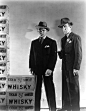 James Cagney & Humphrey Bogart in a publicity stlll for The Roaring Twenties (1939)