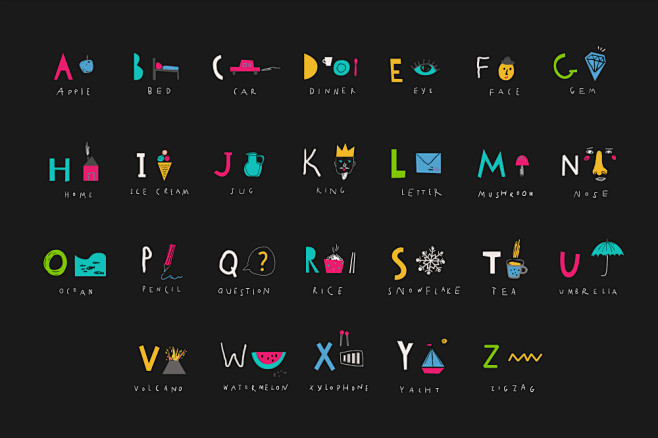 Cute Alphabet : *