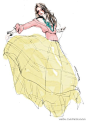 街拍线描、服装手绘、服装