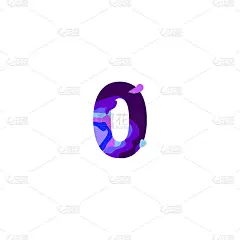 剪纸字母O.逼真的3D多层剪纸效果孤立在白色背景。彩色字符的字母字体。