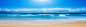 蓝天沙滩 背景banner