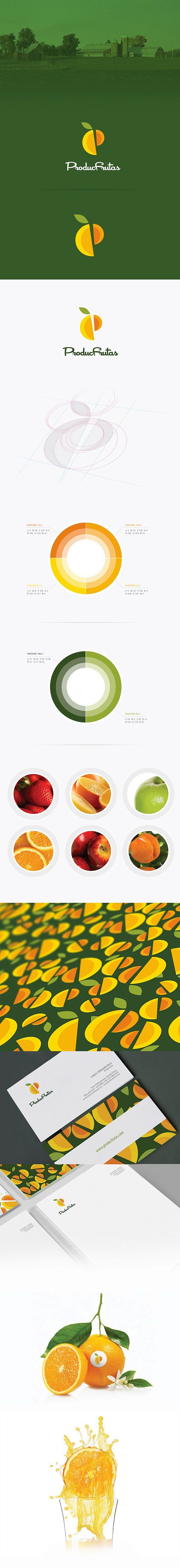 水果公司视觉识别设计/柠檬标志/水果LO...