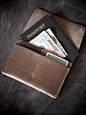 Bas and Lokes Handmade Leather Goods - "Keryn" Brown Handmade Leather Passport Wallet, $95.00 (http://www.basandlokes.com/keryn-brown-handmade-leather-passport-wallet/): 