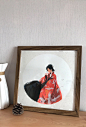 写意 古风 插画 水墨 意境 手绘