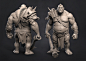 Forest giant, Pavel Protasov : Quick head sculpt inspired by "Book of Giants" by Petar Meseldzija