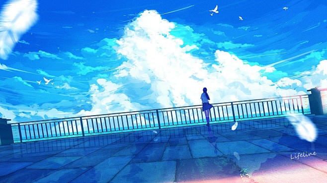 #風景 夏空 - Lifeline的插画