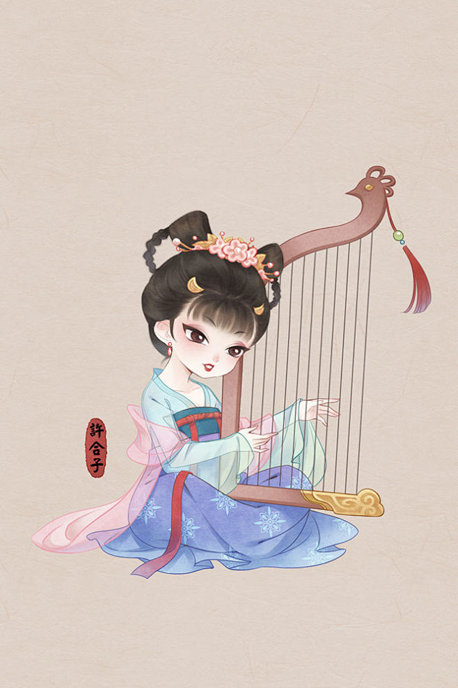 中国风插画作品平面插画设计作品-设计人才...