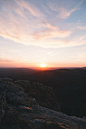 skyline photography of sunset above the horizon