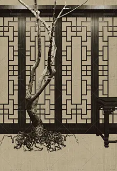 11号中国古风孙郡工笔画亚麻肌理摄影照片PSD分层模板PS设计素材-淘宝网