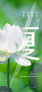  立夏夏至小暑大暑处暑海报-  源文件