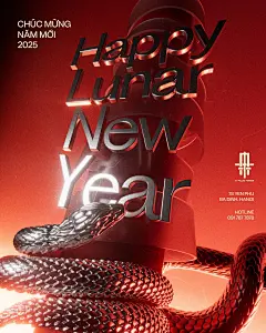 This may contain: a magazine cover with a snake wrapped around it&amp;#x27;s head and the words happy new year