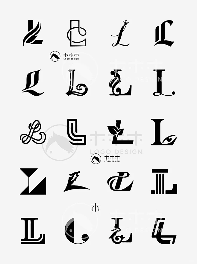 logo设计｜200个字母L的创意变形