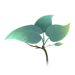 树叶手绘动态贴纸