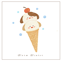 warm winter_一颗咸饼干__插画师作品_涂鸦王国gracg.com