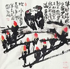 姜国华大写意花鸟画作品欣赏