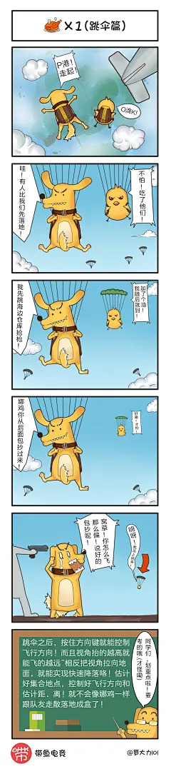 带鱼电竞出品绝地求生漫画~《盒子精的日常》