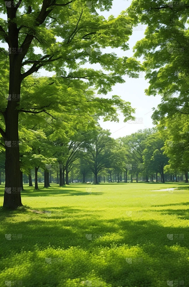 绿色树林风景场景图片素材